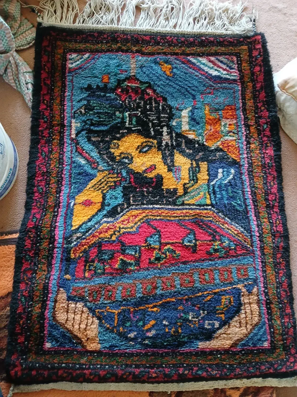 تابلوفرش قدیمی|تابلو فرش|قلقل رود, |دیوار