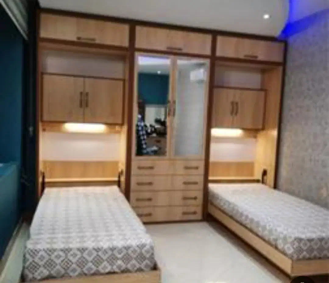 طراحی وساخت انواع تخت کم جا وکابینت|تخت و سرویس خواب|رباطکریم, شهرک صنعتی صباشهر|دیوار