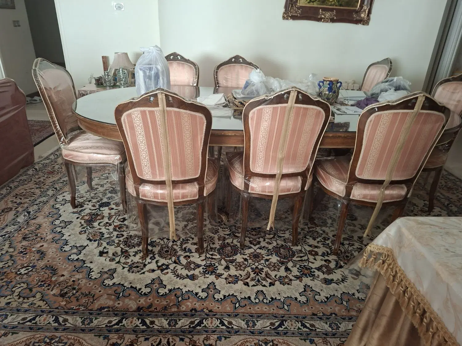 میز ناهار خوری ۸ نفره .مبلمان ۷ نفره برای فروش|میز و صندلی غذاخوری|تهران, اقدسیه|دیوار