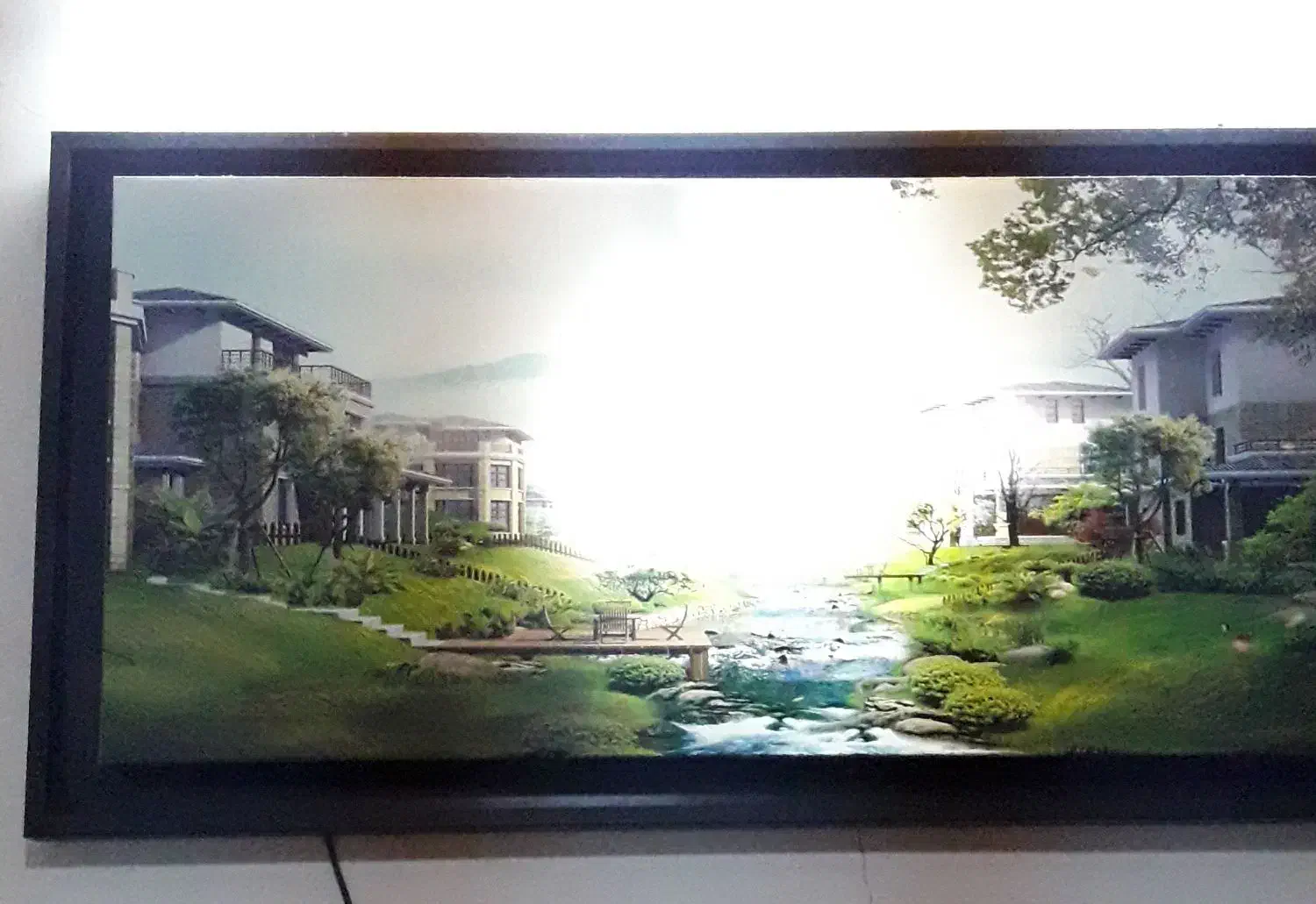 تابلو چراغ دار|تابلو، نقاشی، عکس|قم, باغ شریفی|دیوار