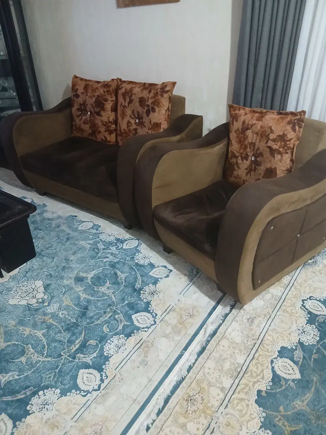 مبلمان راحتی هفت نفره|مبلمان خانگی و میز عسلی|سنگر, |دیوار