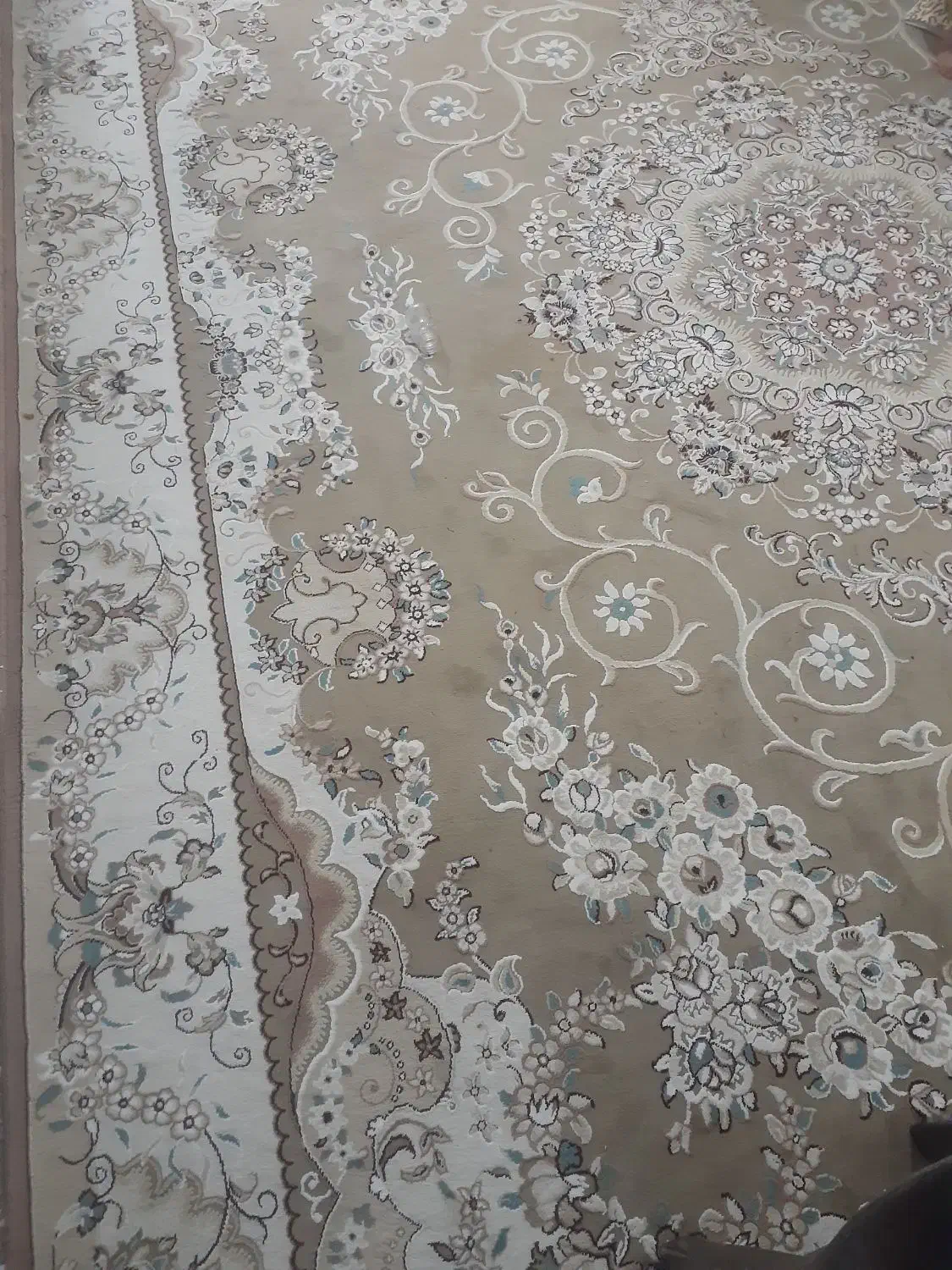یک جفت فرش ۱۲ متری گل برجسته|فرش|قائن, |دیوار
