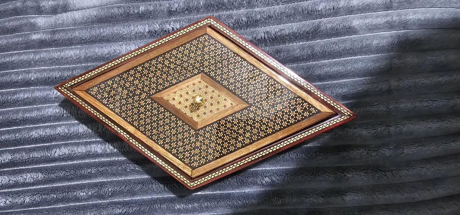 شکلات خوری خاتم لوزی شکل نُو و پلمب ۱ تومن|صنایع دستی و سایر لوازم تزئینی|شیراز, کوزه گری|دیوار