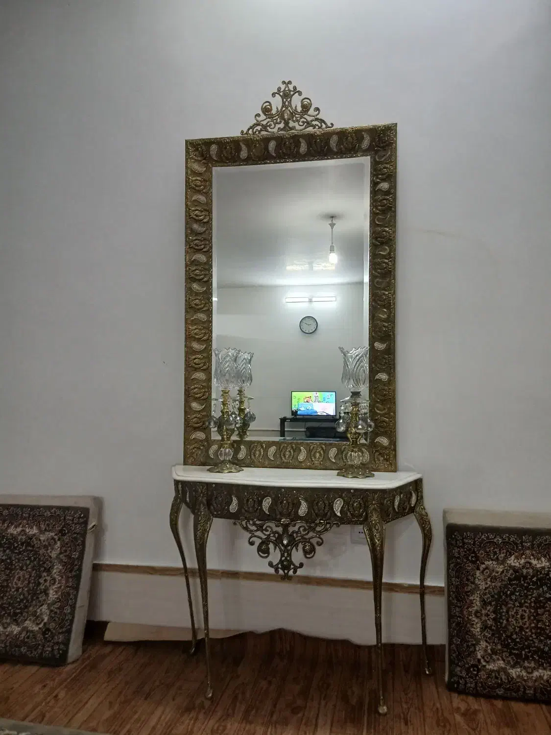 اینه شمعدان|صنایع دستی و سایر لوازم تزئینی|قم, آزادگان|دیوار