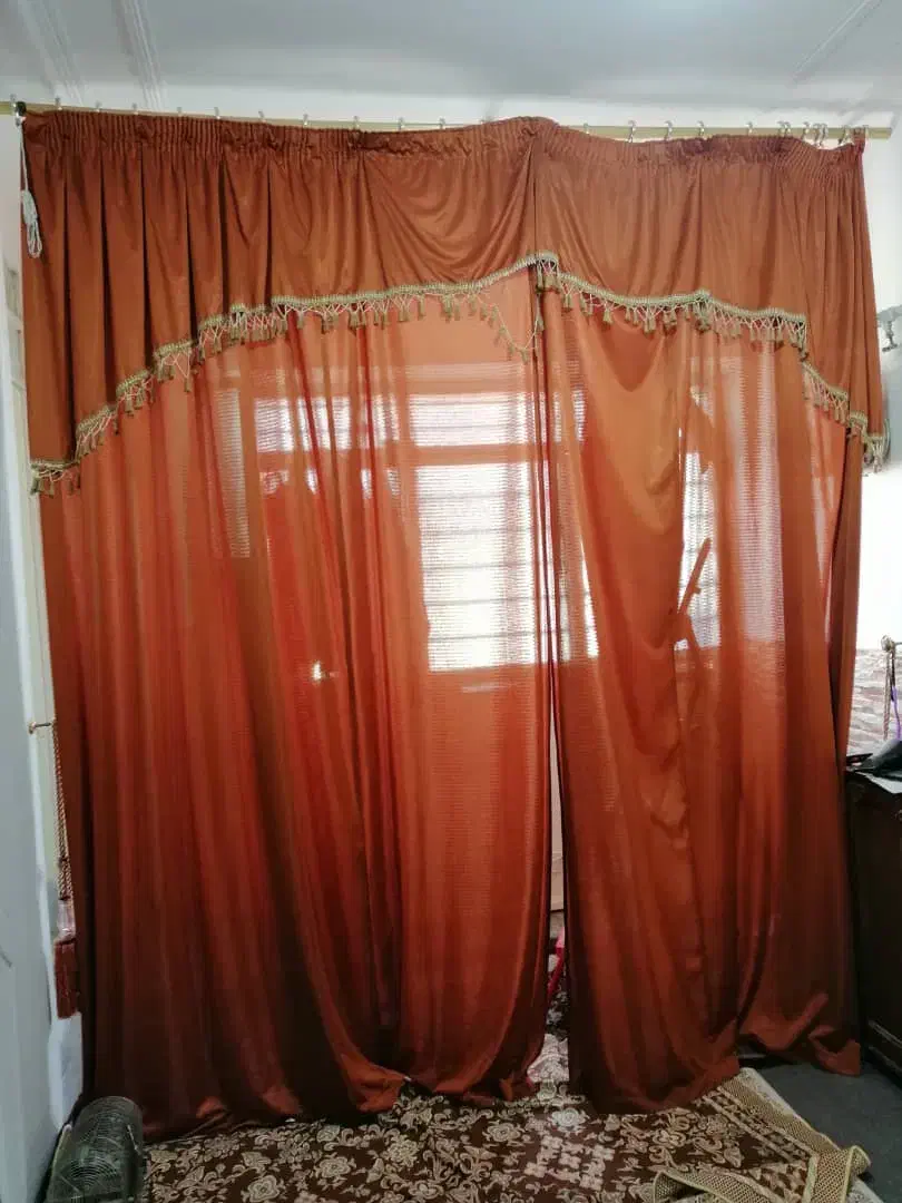 پرده قهوه ای|پرده، رانر، رومیزی|شیراز, احمدی جنوبی|دیوار