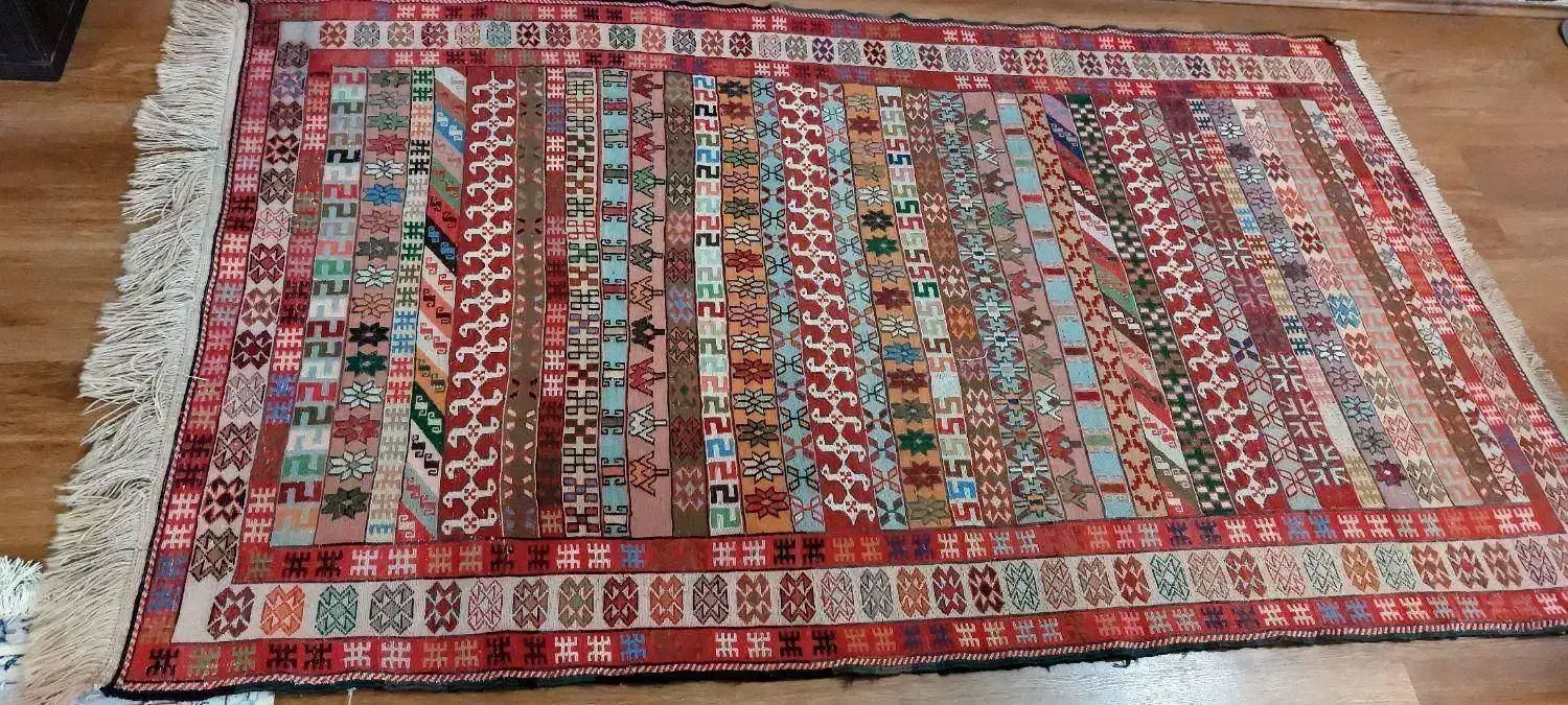 گلیم خوشرنگ در حد نو خاص برای خونههای با سلیقه|فرش|بابل, |دیوار