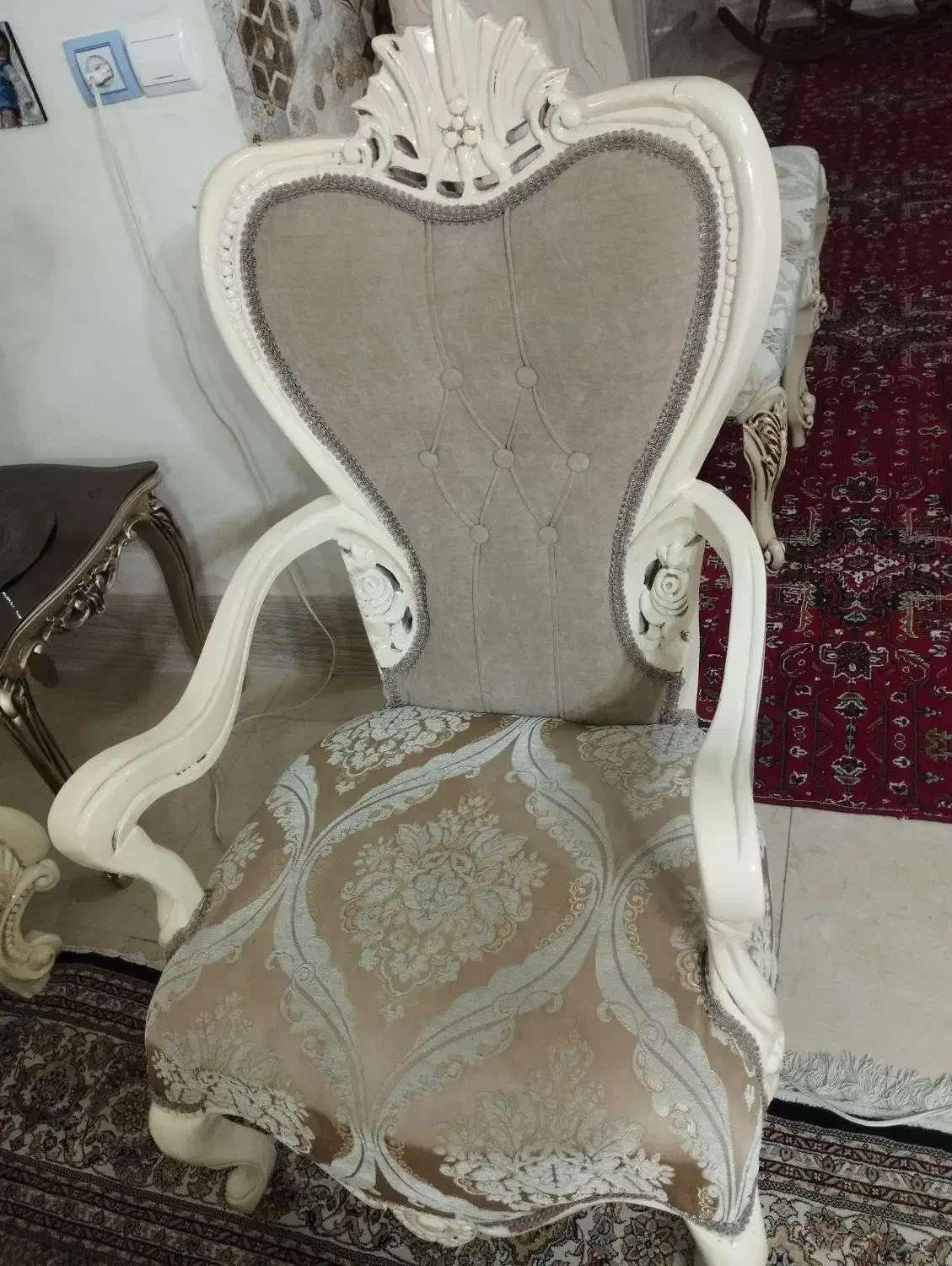 مبل 7 نفره با سه تا میز تمیز|مبلمان خانگی و میز عسلی|مراغه, |دیوار