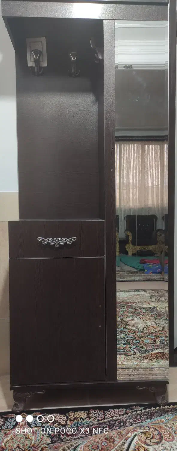 جاکفشی بزرگ|جاکفشی، کمد، دراور|بوئین زهرا, |دیوار