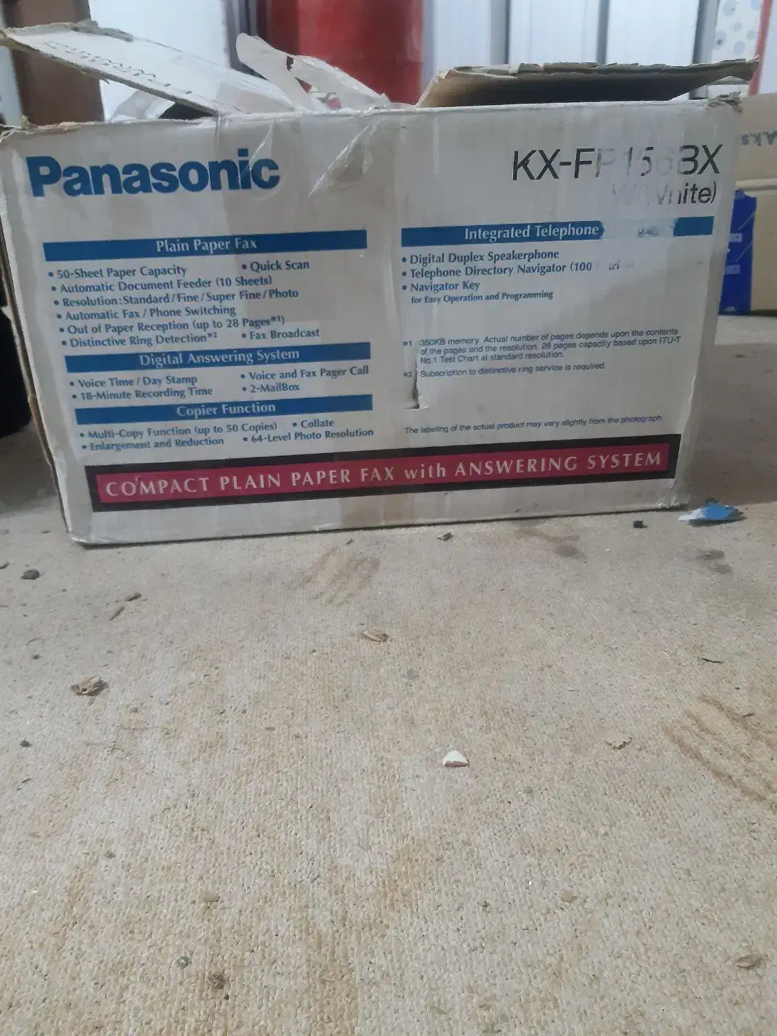 فکس گوشی تلفن دار پاناسونیک|تلفن رومیزی|دورود, |دیوار