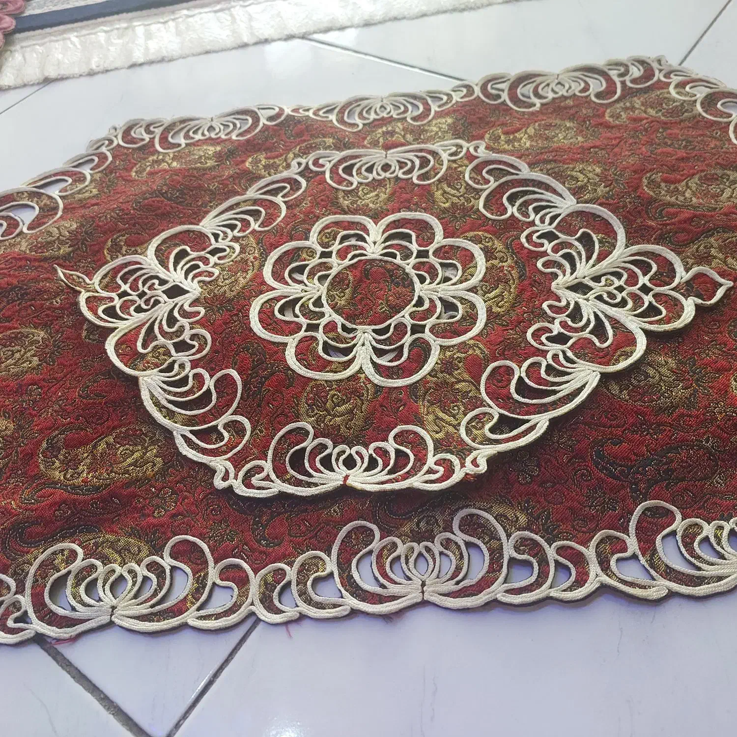 رومیزی سنتی|پرده، رانر، رومیزی|نجف‌آباد, صالح آباد|دیوار