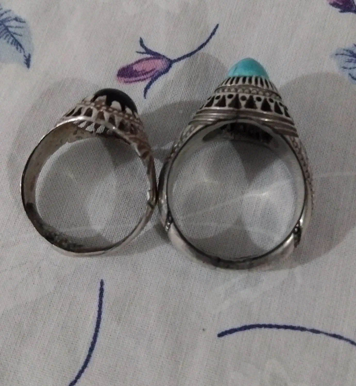 فروش یک جفت انگشترعتیقه باقدمت ۱۰۰سال|جواهرات|گرگان, |دیوار