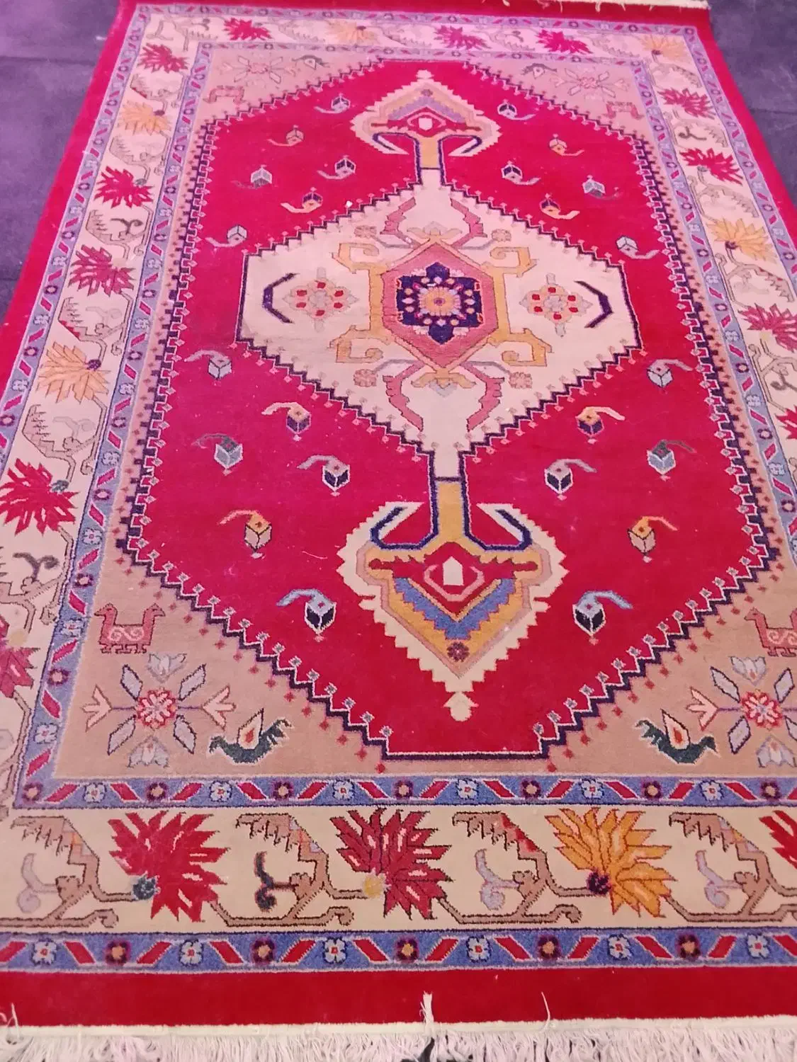 فرش 6متری ماشینی ستاره کویر یزد درحدنومیباشند|فرش|پردیس, فاز ۳|دیوار