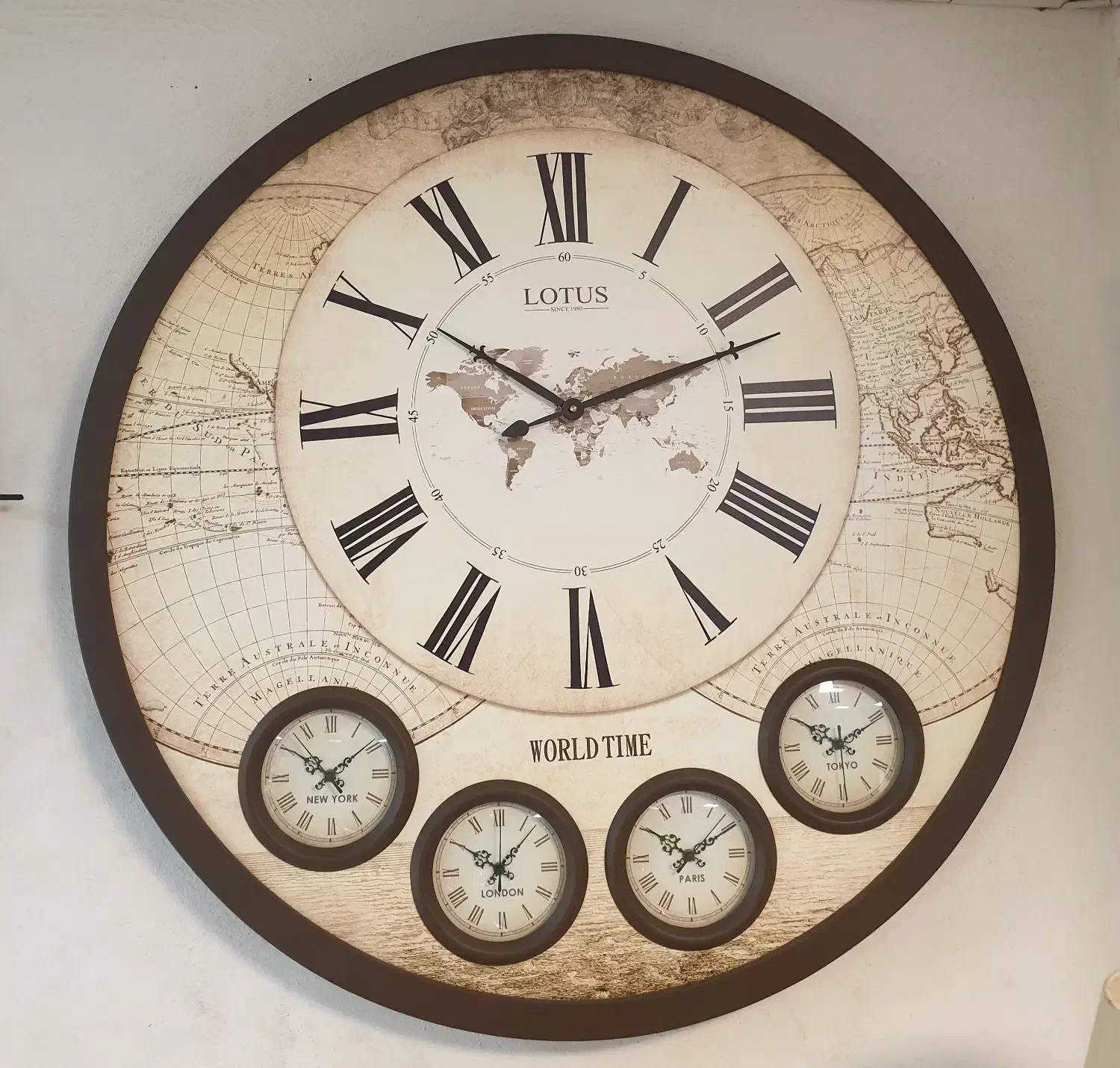 ساعت دیواری چوبی لوتوس|ساعت دیواری و تزئینی|رشت, دیلمان|دیوار