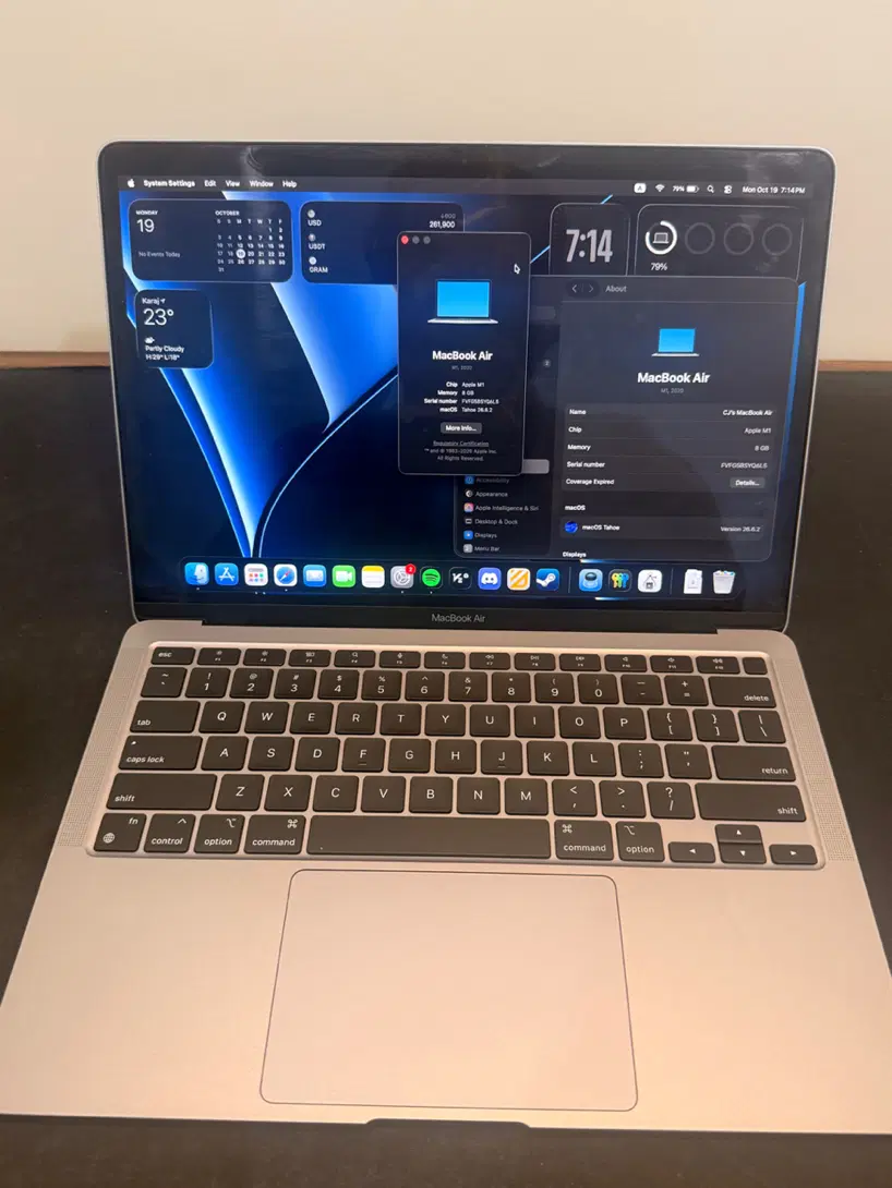 MacBook Air m1 2020|رایانه همراه|کرج, چهارصد دستگاه|دیوار