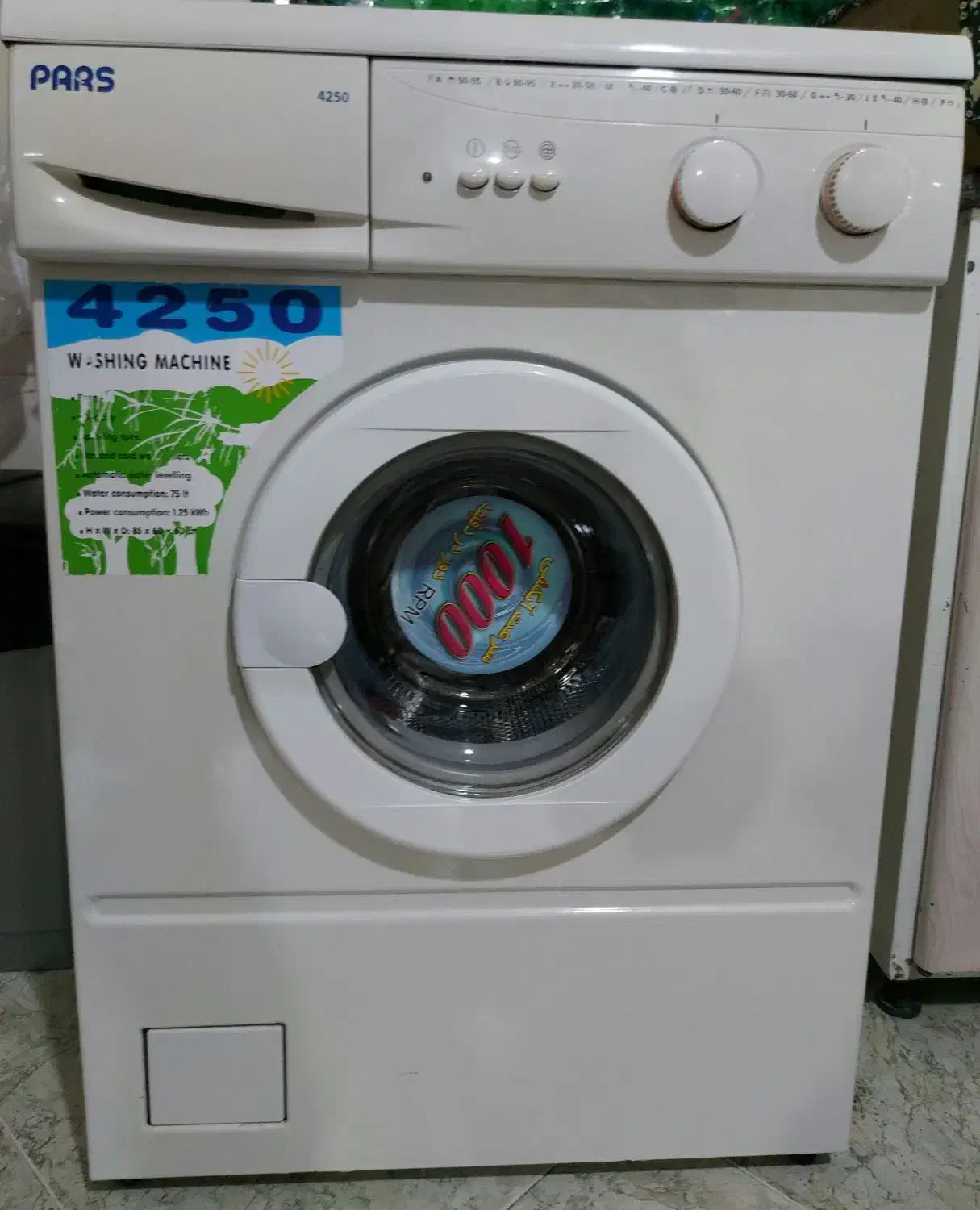 لباس شویی ۵ کیلویی پارس درحد نو|ماشین لباسشویی و خشککن لباس|خرمآباد, |دیوار