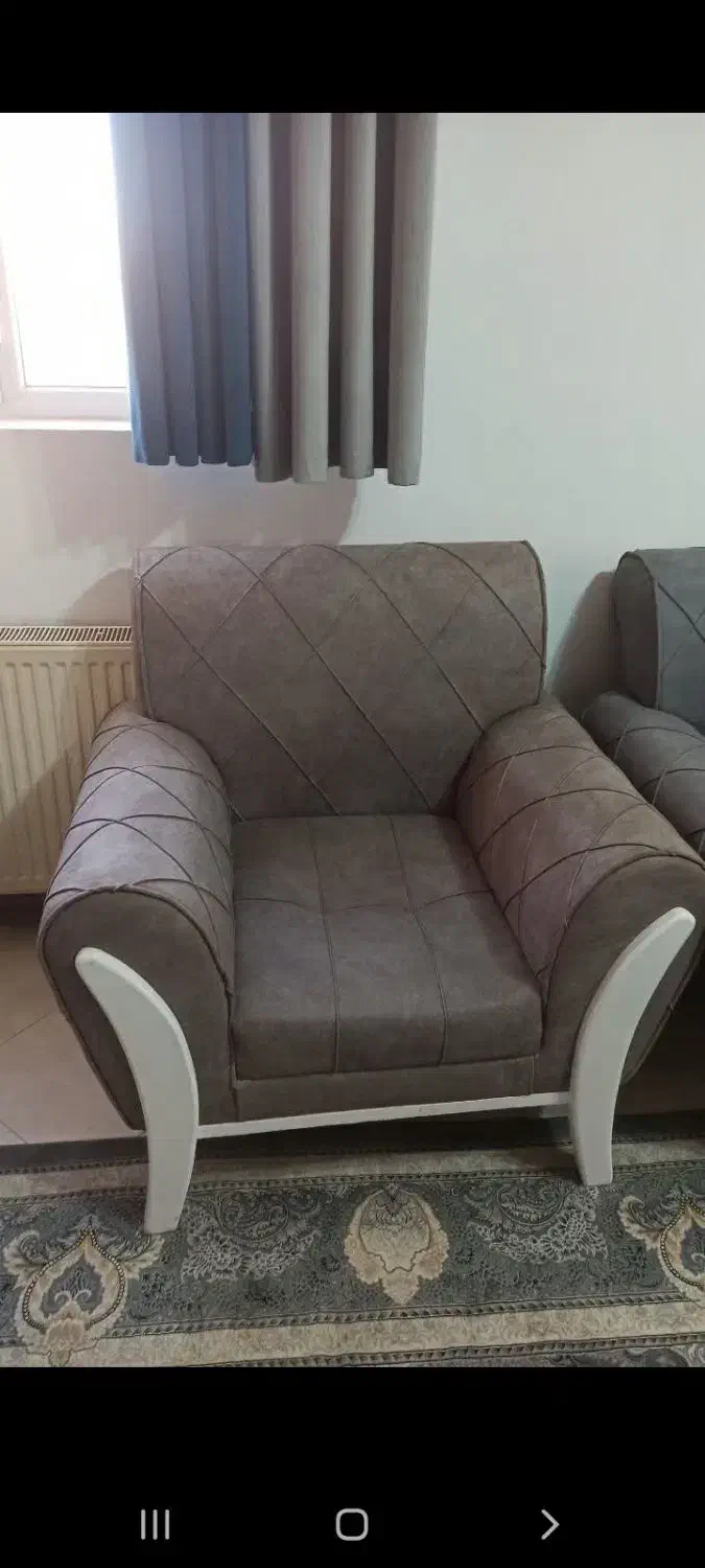 مبل هفت نفره برافروش بامیز عسلی|مبلمان خانگی و میز عسلی|فولادشهر, مسکن مهر فولادشهر|دیوار