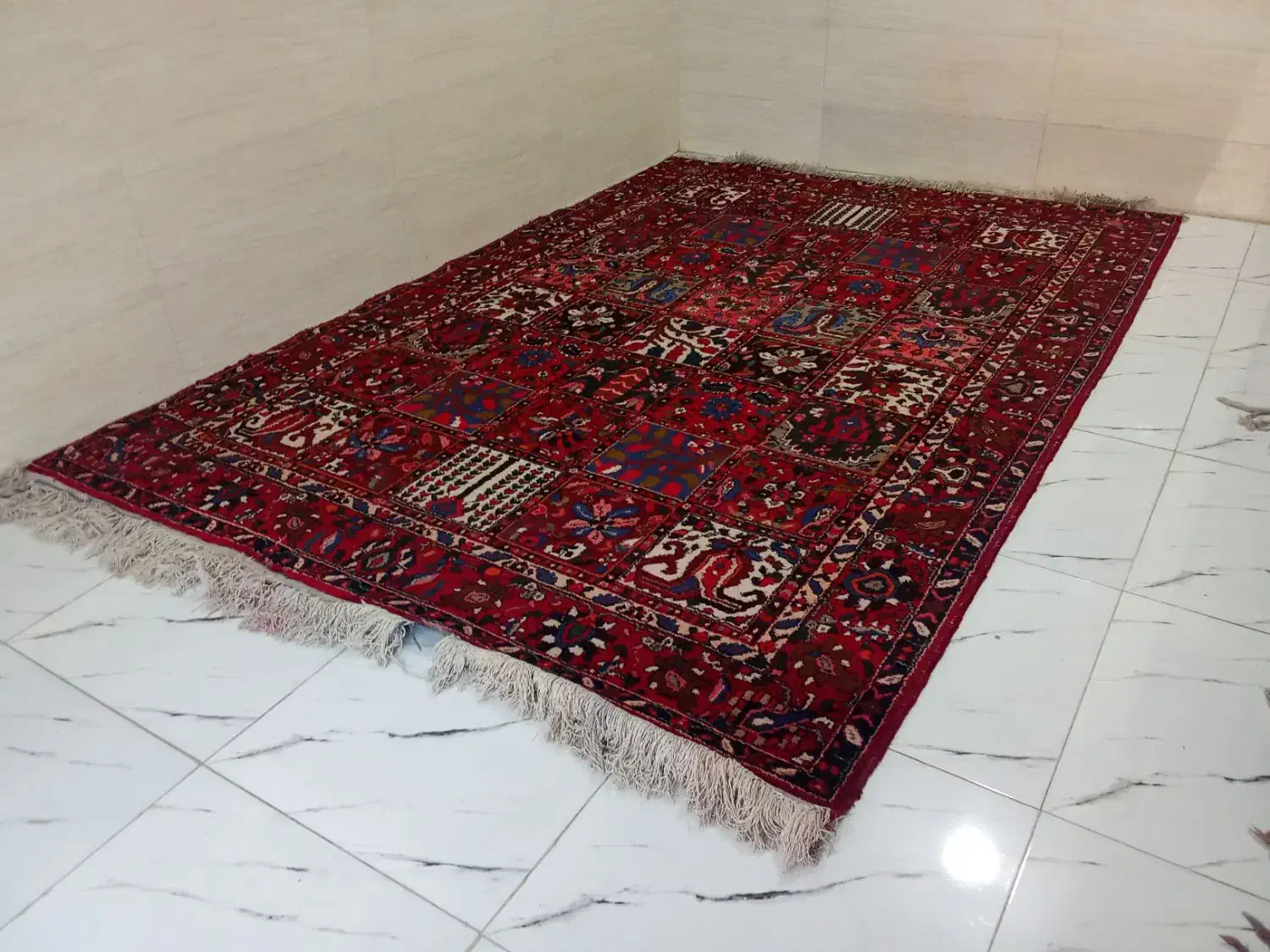۲۰ تخته فرش دستباف قدیمی فقط ۱۴۵ م|فرش|لردگان, |دیوار