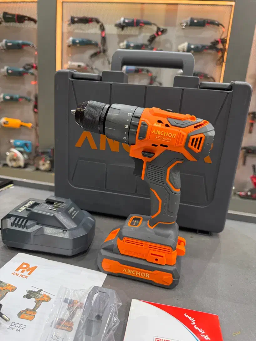 دریل شارژی چکشی ۲۰ ولت براشلس آنکور. با ضمانت|ماشینآلات صنعتی|کرج, ساسانی (قلمستان)|دیوار