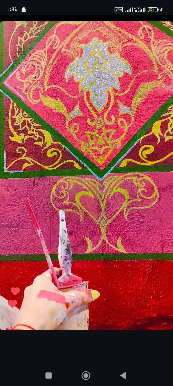 نقاش، رنگ آمیز ساختمان، گرافیتی|خدمات پیشه و مهارت|اهواز, کیانپارس |دیوار