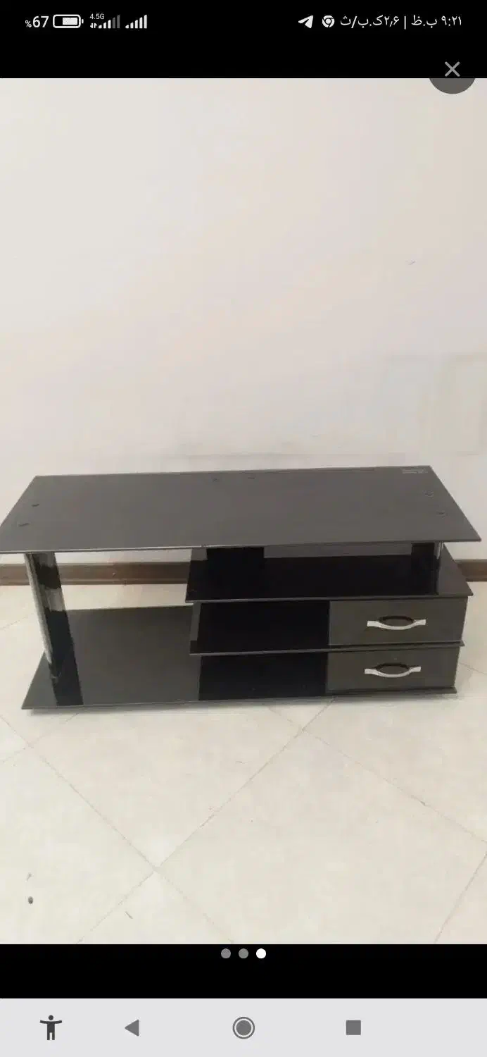 میز تلویزیون. بلوری. مدل مکس. شیشه. نشکن|میز تلویزیون|تهران, دولاب|دیوار