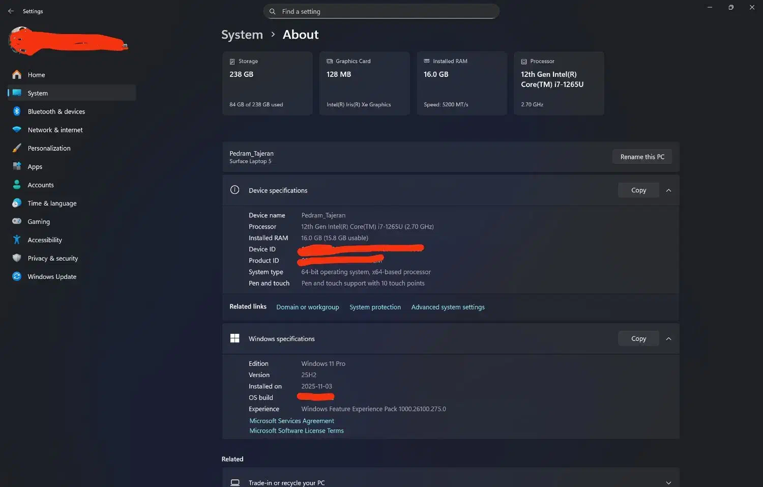 سرفیس لپ‌تاپ ۵ در حد|رایانه همراه|تهران, شادآباد|دیوار