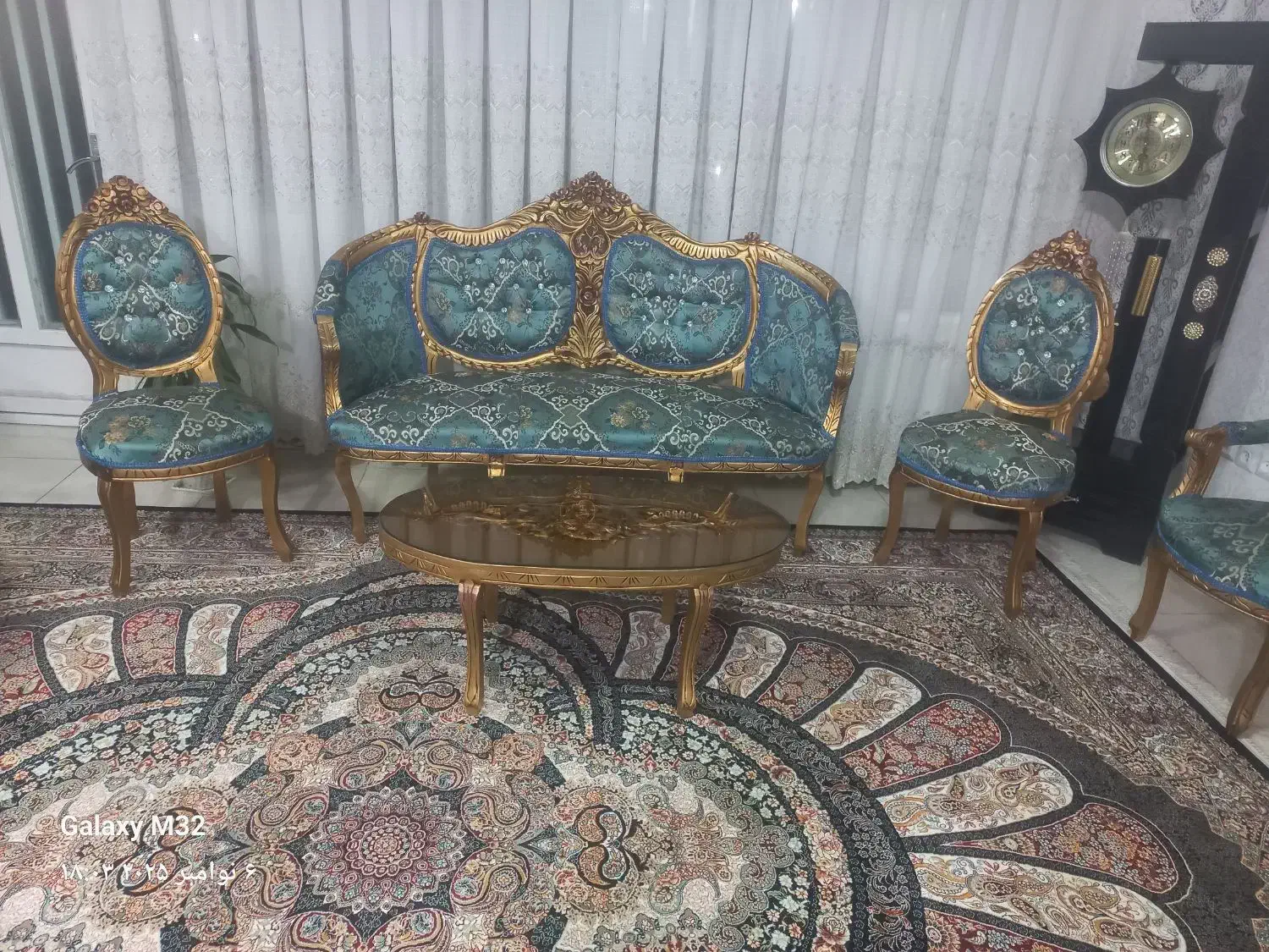 مبل سلطنتی ۹ نفره|مبلمان خانگی و میز عسلی|سرپل ذهاب, |دیوار