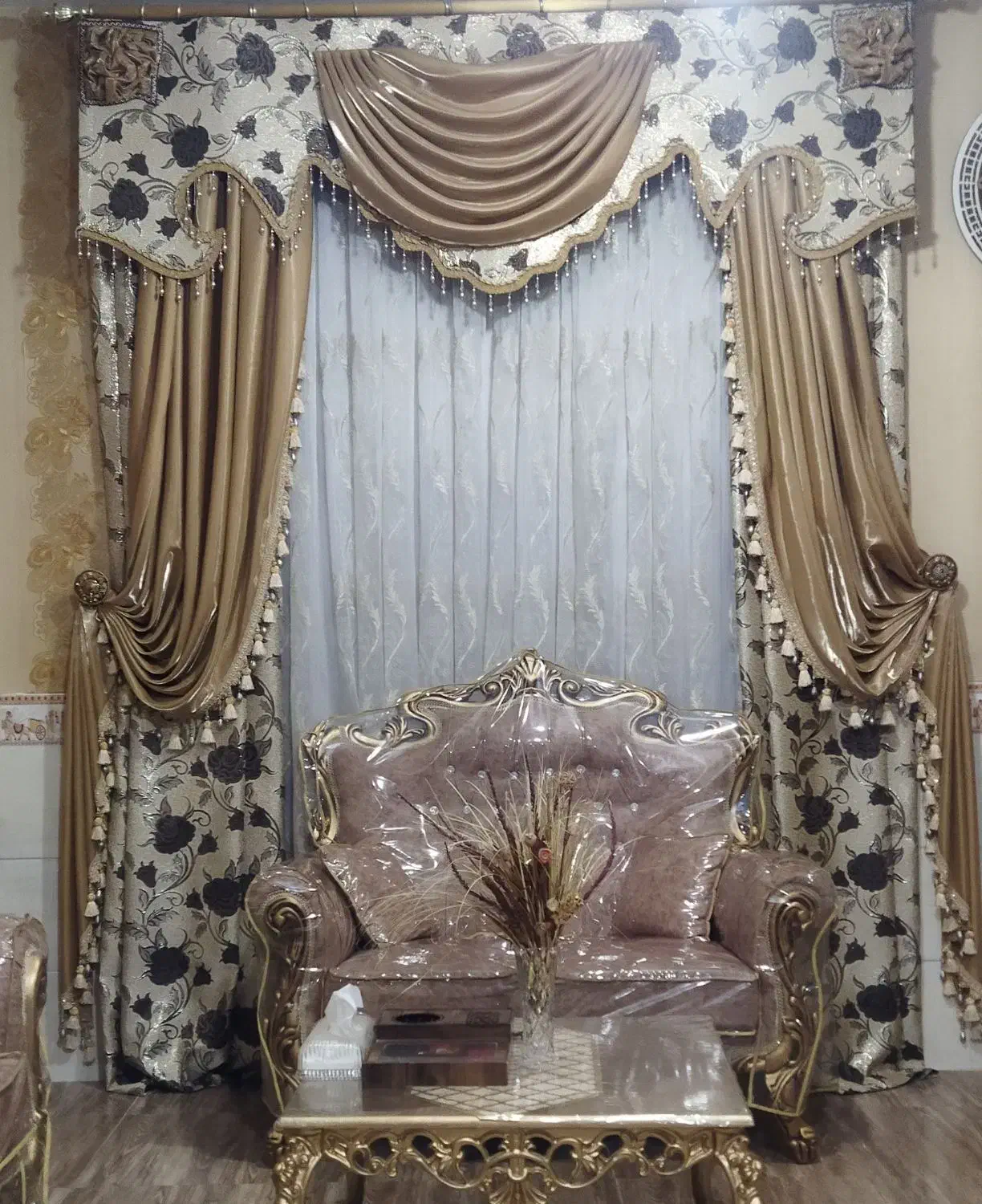 پرده سالم وتمیز|پرده، رانر، رومیزی|لوشان, |دیوار