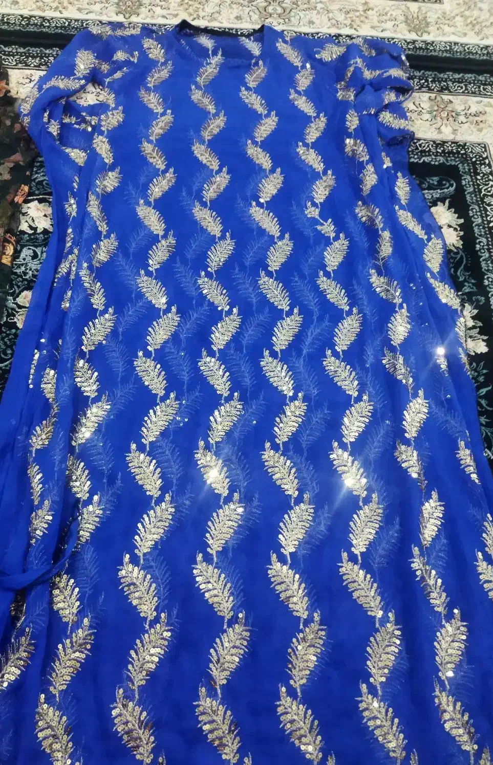 کراس کوردی سیمدوزی وسخمه سیاه|لباس|مریوان, |دیوار