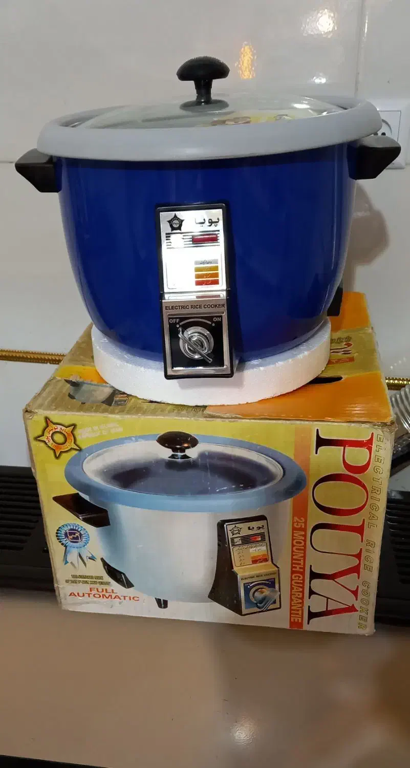 پلوپزبرقی تمام اتوماتیک۱۲نفره ۱۲نفره  مارک پویا|اجاق گاز و لوازم برقی پخت‌وپز|زنجان, |دیوار