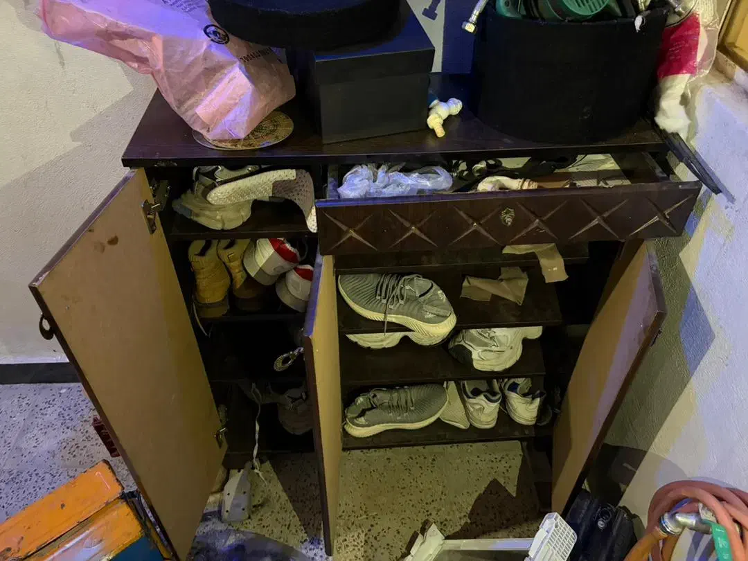 جا کفشی چوبی طرح دار|جاکفشی، کمد، دراور|پرند, فاز ۴|دیوار