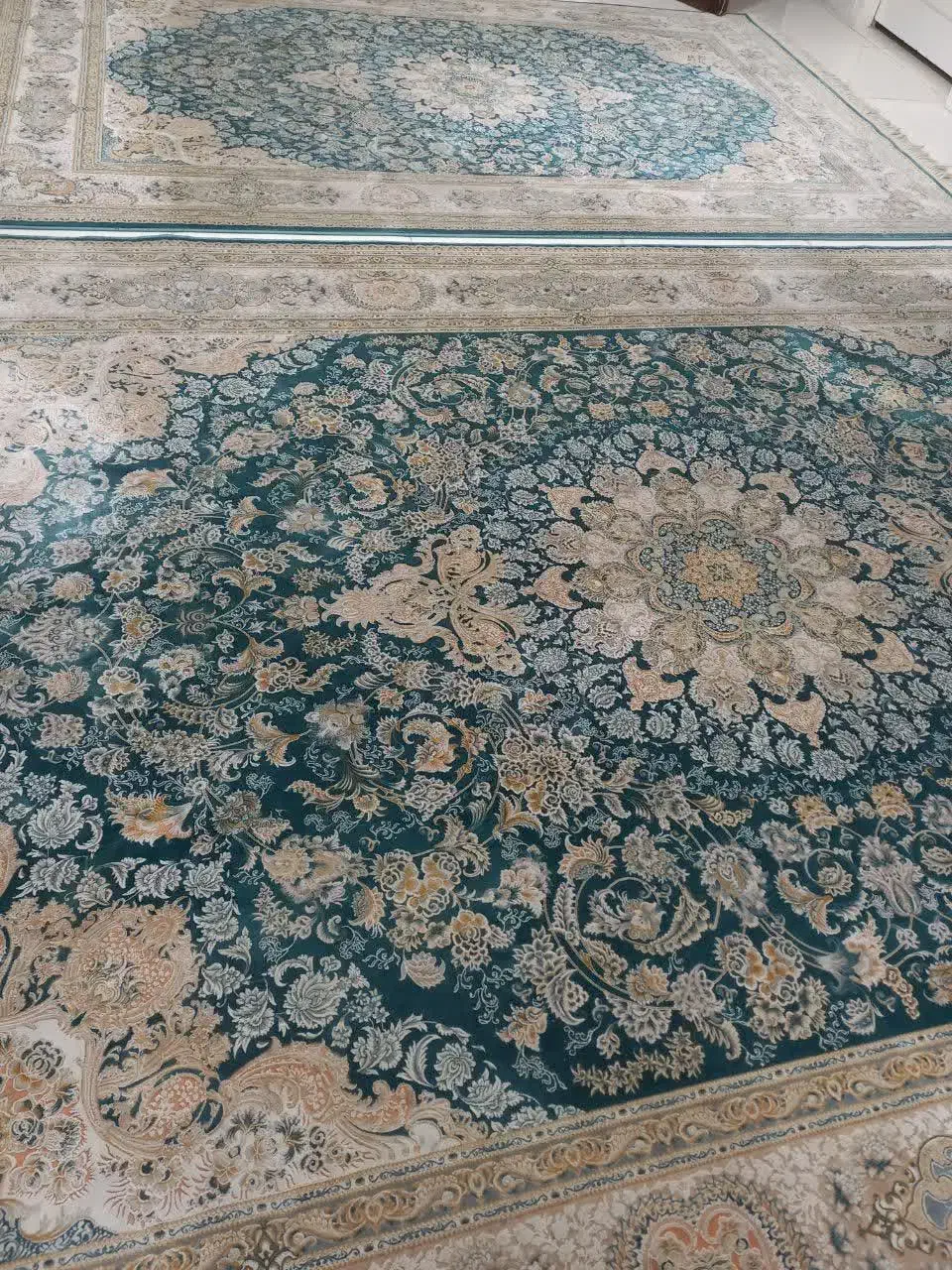 جفت فرش ۹متری ۶متری ۱۲۰۰شانه تافته|فرش|کرج, کمالشهر|دیوار