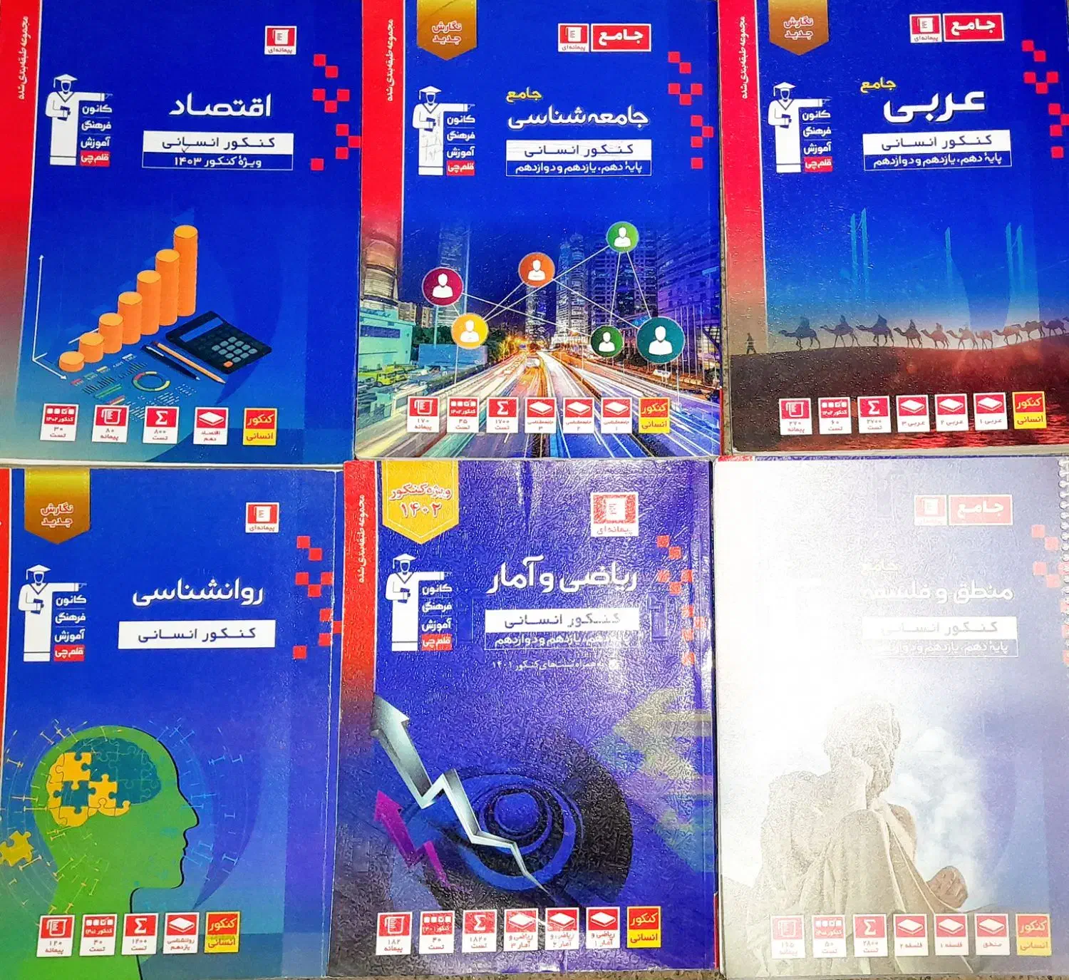 کتاب های کنکوری انسانی|لوازم التحریر|خوی, |دیوار