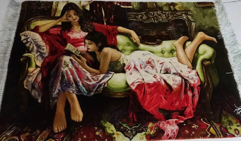 تابلو فرش دستبافت .چله ابریشم|تابلو فرش|تهران, شهرک شریفی|دیوار