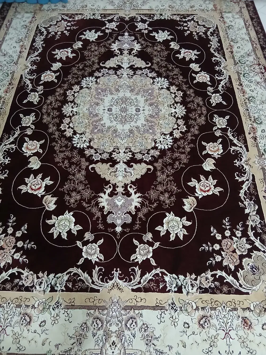 2عدد فرش 12متری و کناره درحد نو|فرش|گلپایگان, |دیوار