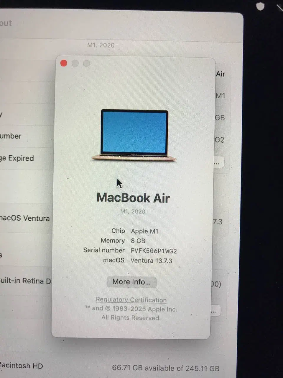 مک بوک ایر ۲۰۲۰ - macbook air 2020|رایانه همراه|تهران, مینی‌سیتی (شهرک نفت)|دیوار