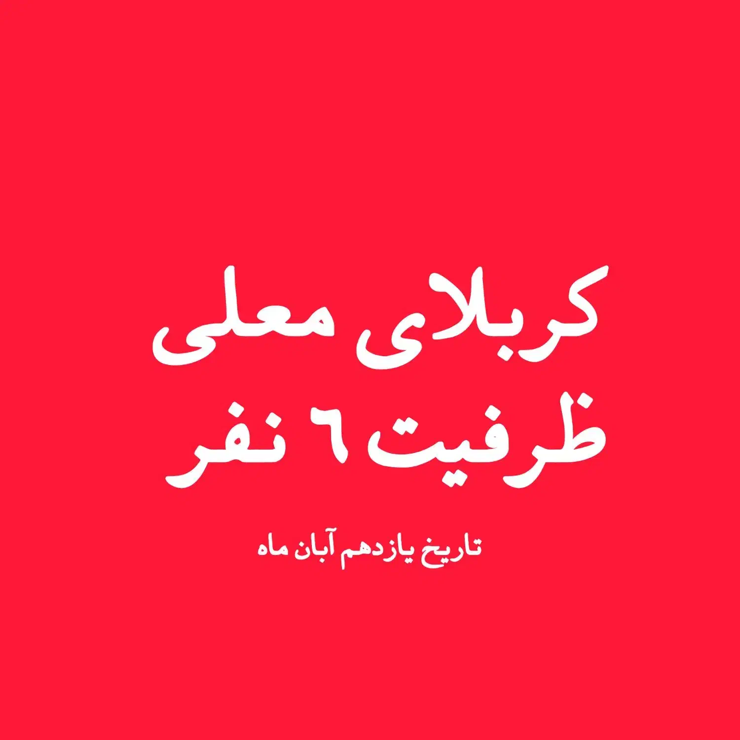 کاروان کربلایی معلی ظرفیت 6 نفر|تور و چارتر|زابل, |دیوار