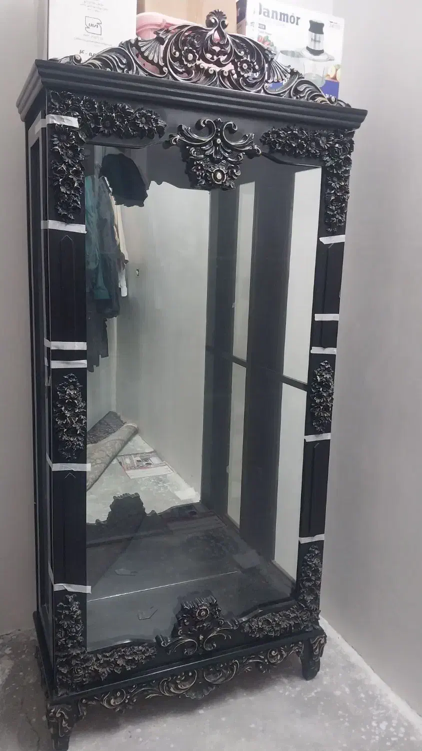 بوفه تمام چوب راش منبت کاری نو نو|بوفه، ویترین، کنسول|رباط‌کریم, رباط‌کریم|دیوار