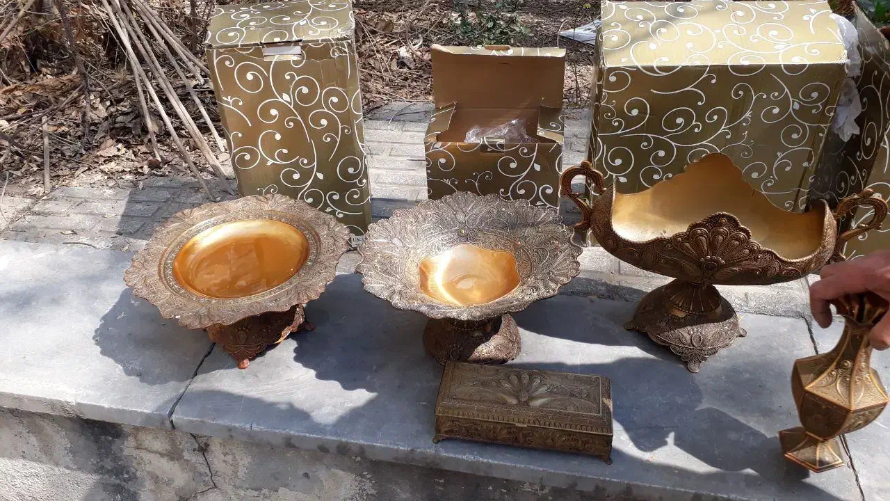 ظروف پذیرایی فلزی|صنایع دستی و سایر لوازم تزئینی|تهران, بهداشت|دیوار