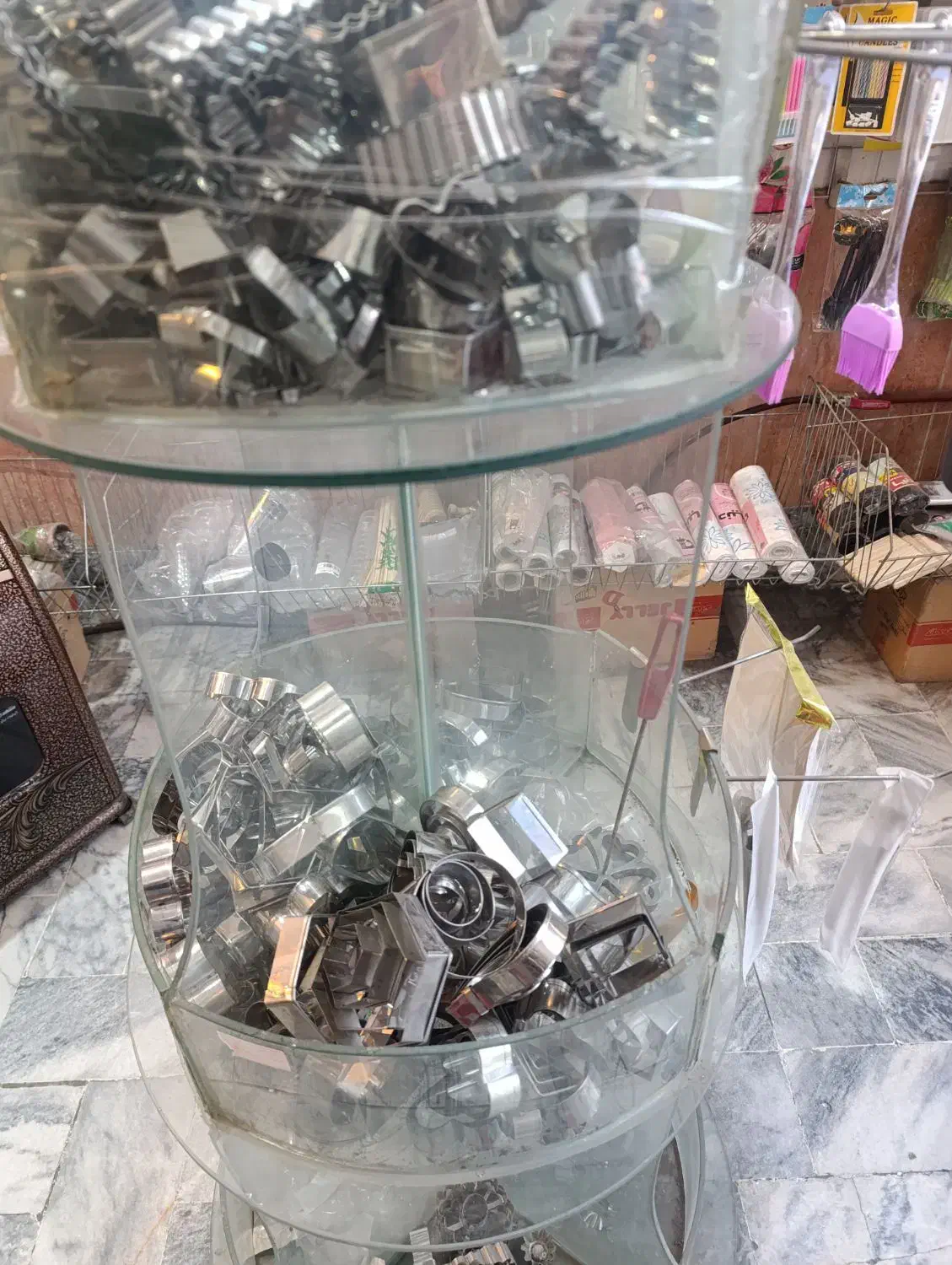 قفسه شیشه ای|کتابخانه، شلف، قفسه‌های دیواری|مشهد, حجت|دیوار