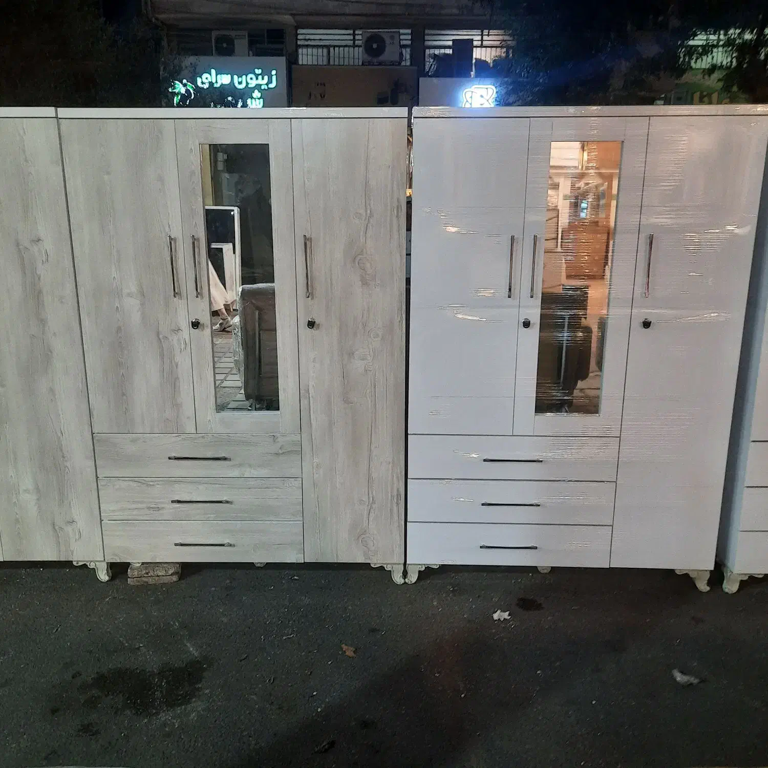 کمد لباس آینه دار|جاکفشی، کمد، دراور|رشت, خمیران زاهدان|دیوار