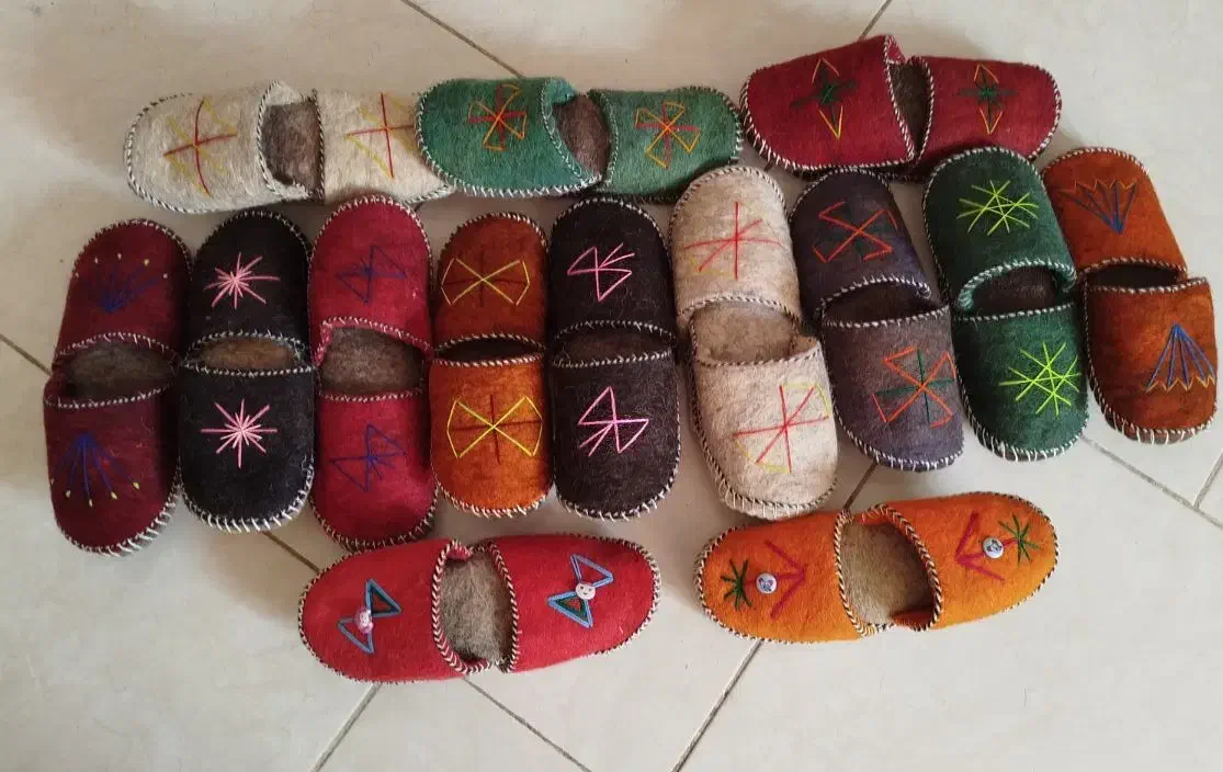 پاپوش های نمدی فروش به صورت تک و عمده|کیف، کفش، کمربند|صدرا-فارس, فاز ۱|دیوار