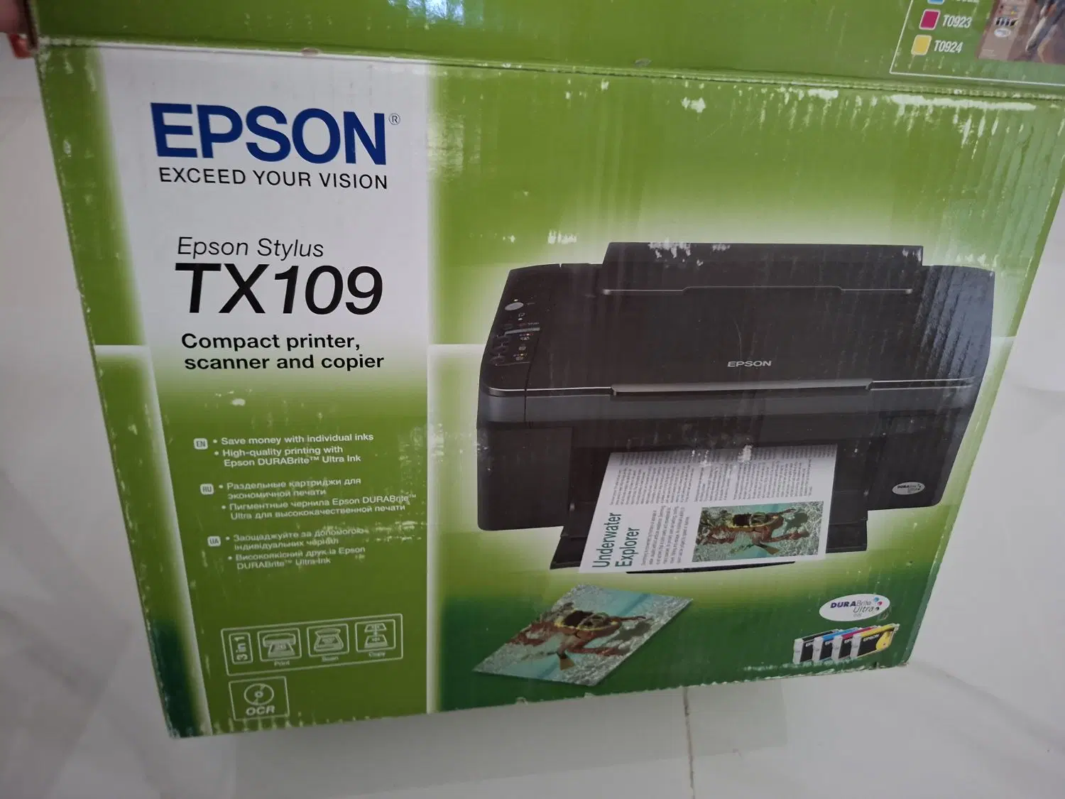 پرینتر اپسون رنگی و اسکنر EPSON TX109 بدون کارتریج|پرینتر، اسکنر، کپی، فکس|تهران, آذربایجان|دیوار
