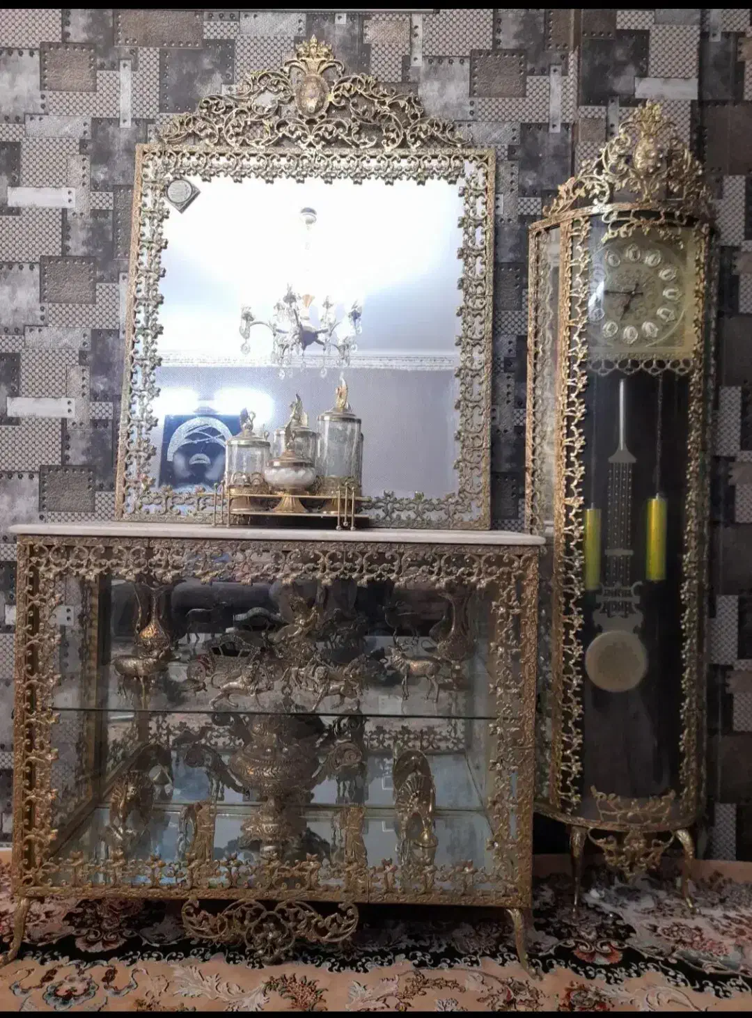 خرید فروش لوستربرنز واینه کنسول بوفه ولوازم مسی|لوستر و چراغ آویز|تبریز, |دیوار