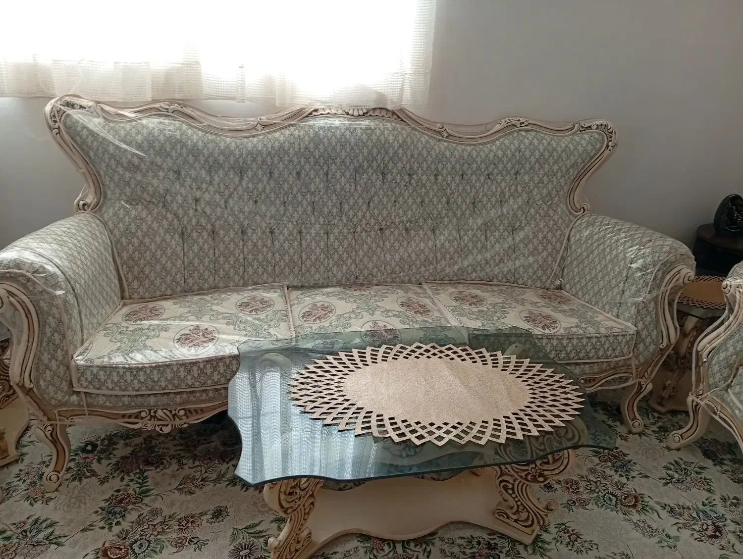 مبل ۹نفره با کاور|مبلمان خانگی و میز عسلی|معصومیه, |دیوار