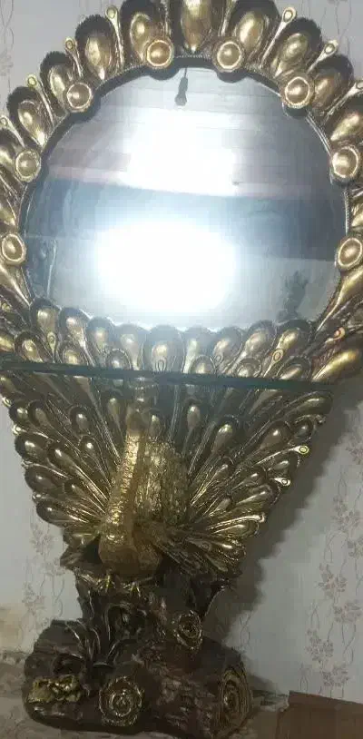 آینه طاووس وتابلو|تابلو، نقاشی، عکس|قم, آزادگان|دیوار