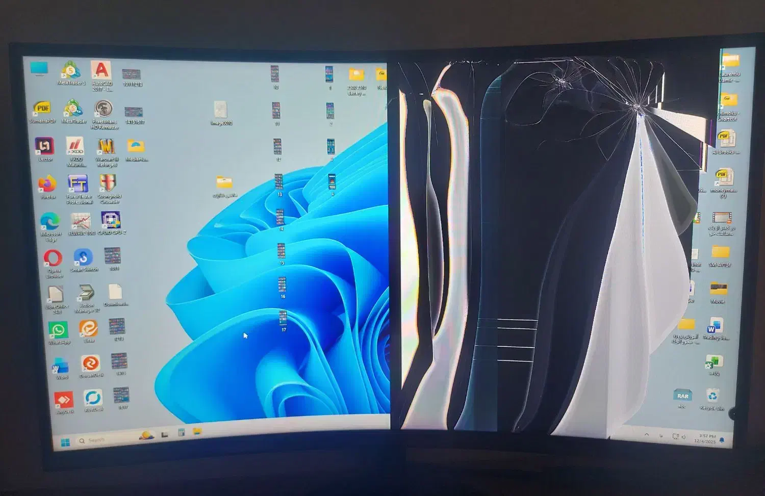 مانیتور معیوب سامسونگ S27C390EAM|قطعات و لوازم جانبی رایانه|آمل, |دیوار