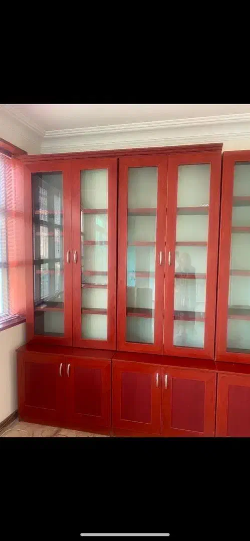 کتابخانه و ویترین کمدی|کتابخانه، شلف، قفسه‌های دیواری|تهران, دروس|دیوار