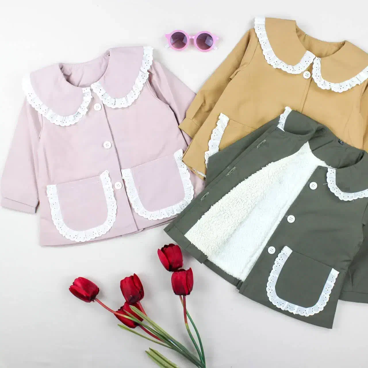 بارونی دخترانه خزدار|کفش و لباس بچه|مشهد, تلگرد|دیوار