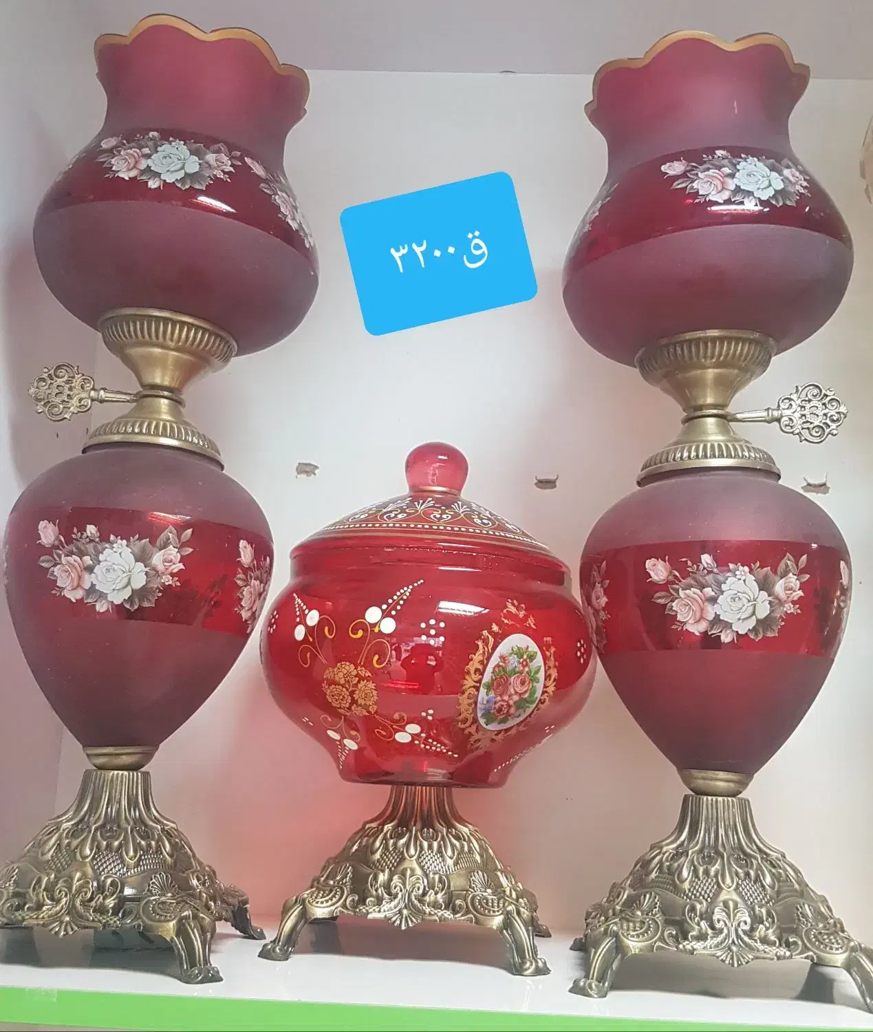 ست شعمدان و شکلات خوری و اباژور بدونه واسطه|لوستر و چراغ آویز|ورامین, ورامین|دیوار