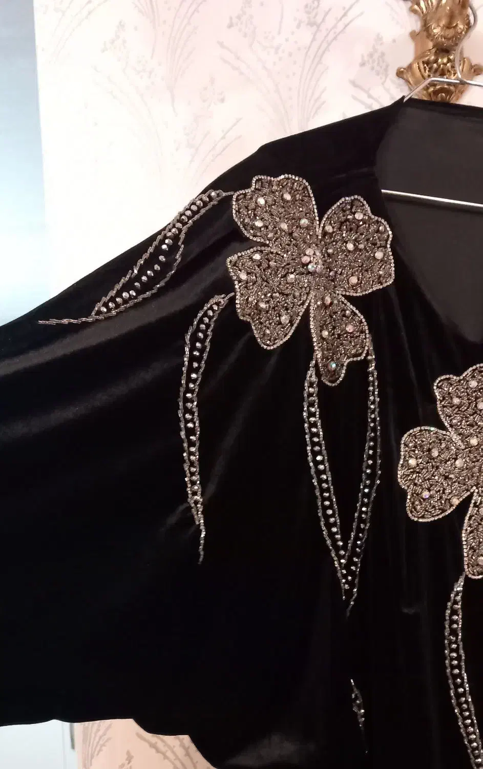 مانتو عبایی مخمل کارشده|لباس|ورامین, جعفر آباد اخوان|دیوار